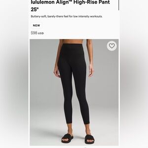LULU black high waisted leggings